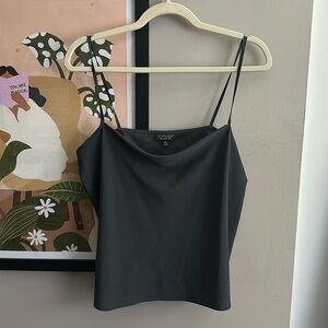 Topshop Dark Grey Blouse/Tank - Size 8